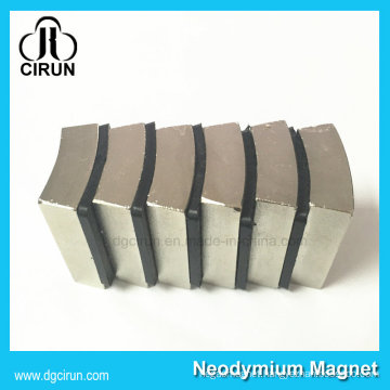 Nickel Coating Custom Arc Shape N52 Super Strong Neodymium DC Motor Magnet